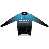 Maglia running felpata manica lunga nera zip corta - immagine 2