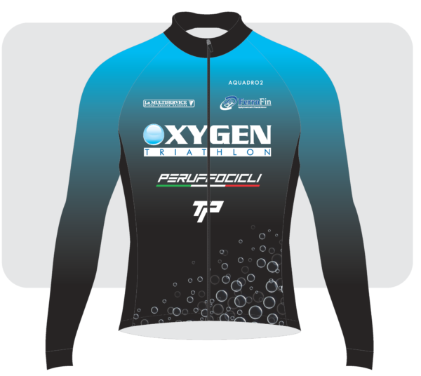 Maglia invernale/mezza stagione felpata manica lunga nera kids 2024